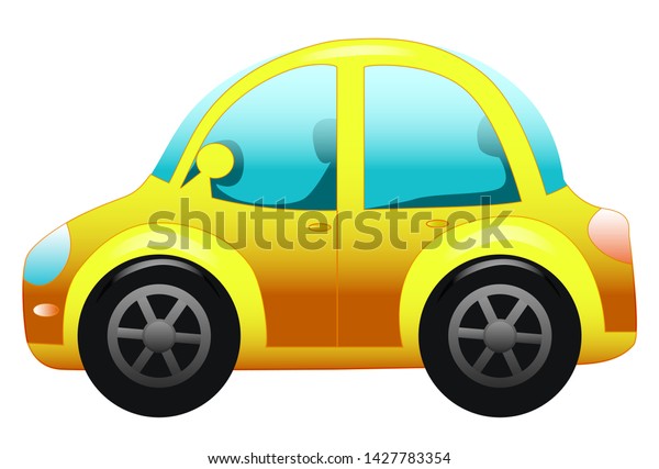 Illustration of cars isolated on white. toy car,
cartoon car