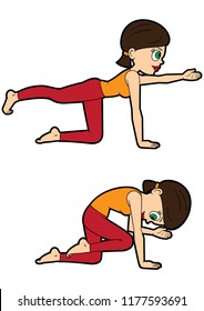 Bitilasana Stock Illustrations, Images & Vectors | Shutterstock