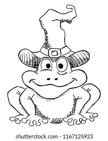 illustration cartoon toad and