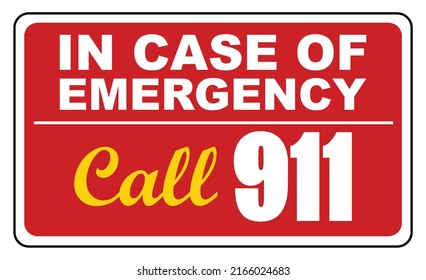 Illustration Case Emergency Call 911 Sign Stock Illustration 2166024683 ...