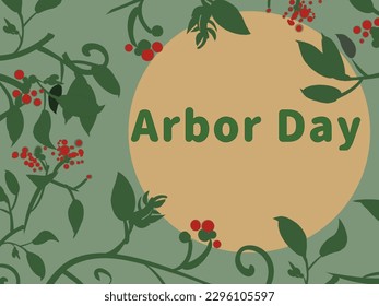 Illustration of celebrating the arbor day  - Powered by Shutterstock