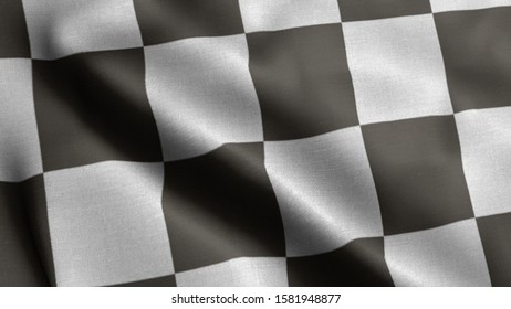 Checkered Flag Some Damage On Stock Illustration 16224076