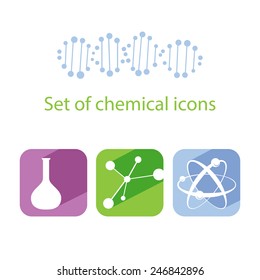 Illustration Of Chemistry And Bio Technology Science For Your Design