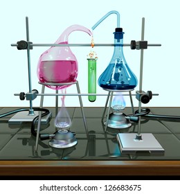 chemistry experiment setup