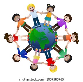 Children Around World Stock Vector (Royalty Free) 5486836