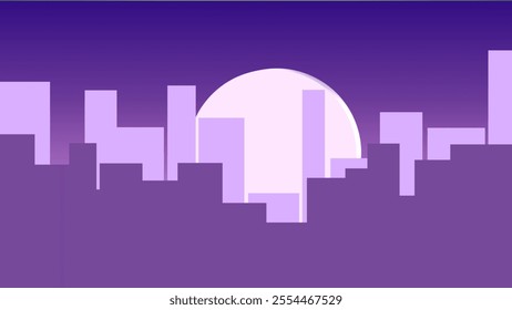 Illustration of a cityscape at night. abstract background for application - Powered by Shutterstock