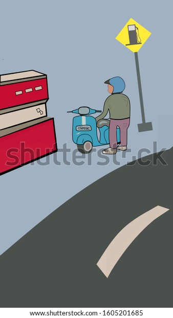\
\
\
\
illustration of a\
classic motor filling\
fuel