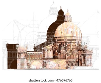 Illustration Classical Architecture 
