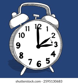 illustration of a clock switch to summer time - daylight saving time begins - Powered by Shutterstock - Get 15% off with code: PIKWIZARD15