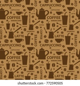 illustration of coffee pattern