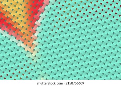 An Illustration Of A Colorful Abstract Crosshatch Background