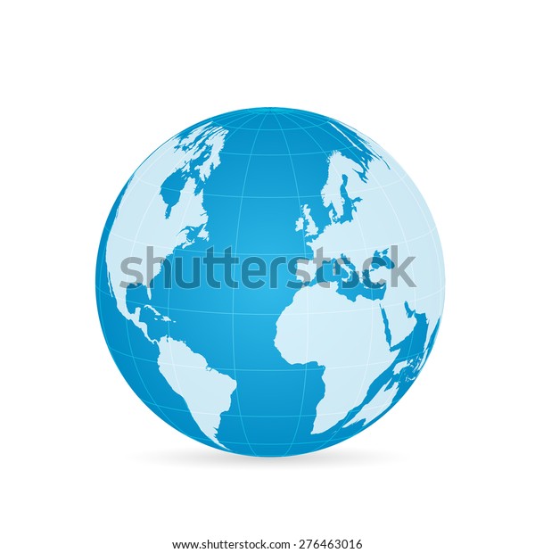 Illustration Colorful World Globe Isolated On Stock Illustration 276463016