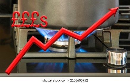 Illustration Of The Concept Of Rising Gas Prices Leading To Fuel Poverty