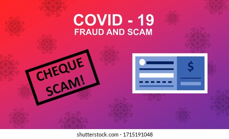 Illustration Of Covid-19 Fraud And Scam Alert For Finance Concept