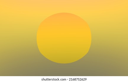 The illustration is created from computer program by using the gradient tool to drag colors   make gradient circle like the sun  Interior objects look outstanding  Simulate shallow depth fi