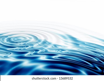 Illustration Of Crystal Clear Water Ripples,