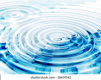 Illustration Of Crystal Clear Water Ripples