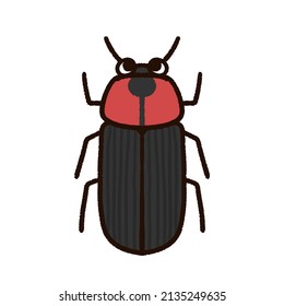 Illustration Of A Cute Firefly.