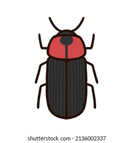 Illustration Of A Cute Firefly.