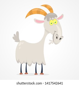 Illustration of cute goat cartoon
