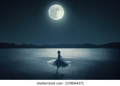 A Illustration Dancing In The Moonlight