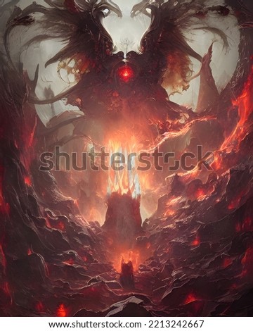 Illustration Dark Master Of Hell