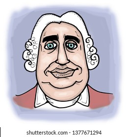 Illustration Of David Hume. 