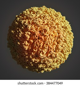 An Illustration Depicting The Structure Of The Dengue Virus