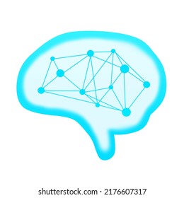 Illustration Design Of Blue Cranial Nerves