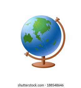 Illustration Of Desktop Globe