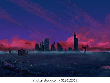 Anime City Images Stock Photos Vectors Shutterstock