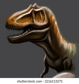 Illustration Of Dinosaur - Extinct Species 