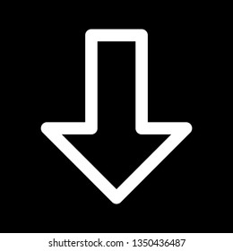 Illustration Down Arrow Icon