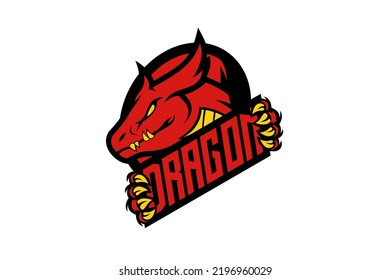 Illustration Of Dragon Gaming Logo