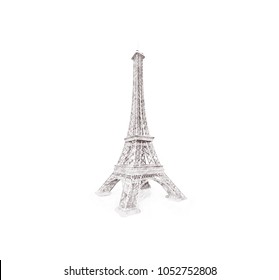 Illustration drawing pencil sketching structure Eiffel Tower, Paris. France, hand drawn, sketch isolated on white. France historical showplace for print, souvenirs, postcards, t-shirts, decoration.