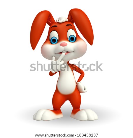 Illustration of Easter bunny 