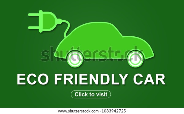 Illustration of an eco\
friendly car\
concept
