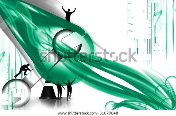 Illustration of emotions of silhouette of man on top\
and around a spanner\
	