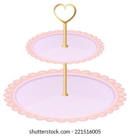 Illustration Of An Empty Cupcake Tray On A White Background