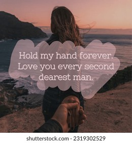 the illustration encapsulates the timeless and enduring nature of "holding hands forever." It portrays the beauty of an intimate connection between two individuals, reflecting the depth of their love, - Powered by Shutterstock