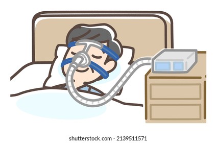 Illustration Explaining About Cpap Stock Illustration 2139511571 ...