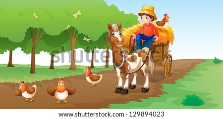 Similar – Image, Stock Photo Chicken Street Scene in Bogota Columbia