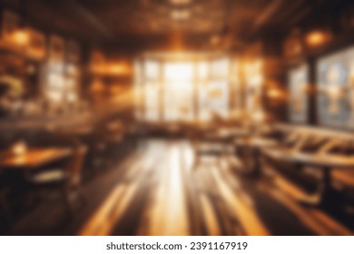 An illustration featuring the ambiance of an Irish pub with spacious interiors, natural light through windows, bokeh effects, and a blurred background setting.