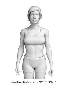 Illustration Of Female Body Artwork