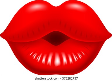 23,062 Cartoon kissing lips Stock Illustrations, Images & Vectors ...