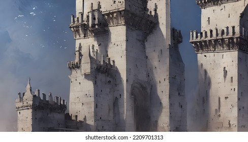 Illustration Of A Fictitious Tower Of Belem, Lisboa