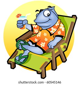 9,819 Beach chair cartoon Images, Stock Photos & Vectors | Shutterstock