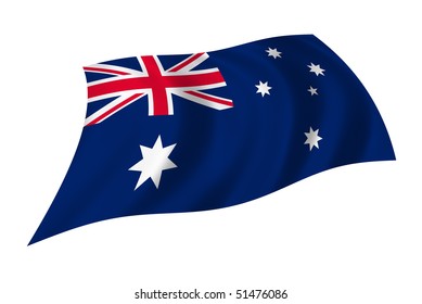 Silhouette Echidna Flag Australia Stock Vector (Royalty Free) 789030049