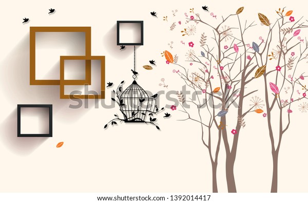 Illustration of flower wallpaper background-beautiful background
