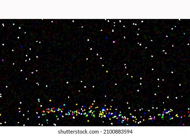 An Illustration of a Flurry of Colour, Showing a Light Fall of Flakes on a Darker Blurred Background.